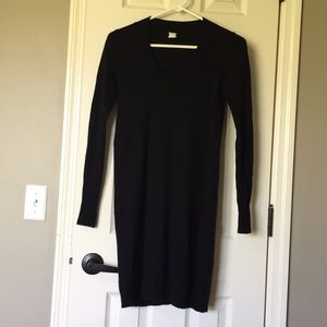Jcrew black wool dress